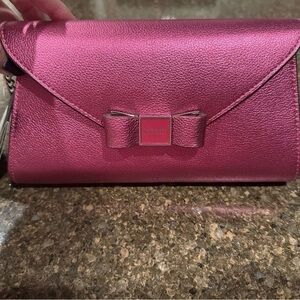 Kate Spade Fuchsia Bow Clutch